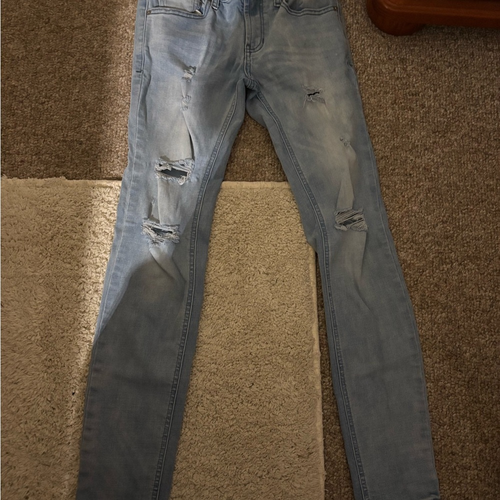 PacSun Men's Light Blue Skinny Jeans